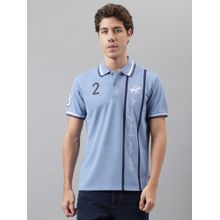 Beverly Hills Polo Club Railway Polo T-Shirt - Blue