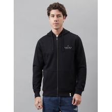 Beverly Hills Polo Club Speckled Knit Hoodie Jacket - Black