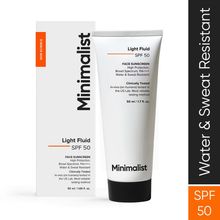 Minimalist Light Fluid SPF 50 PA++++ Face Sunscreen - Lightweight, Water & Sweat Resistant