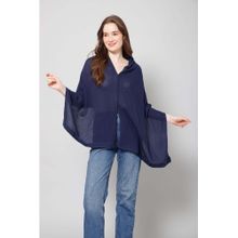 Zelena Nursing Cover - Multi-Use Breathable Feeding Apron for Mothers - Navy Blue