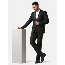 TAHVO Men Tuxedo Style Black Blazer with Pant