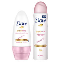 Dove Eventone Deodorant & Dove Eventone Roll On Pack Of 2