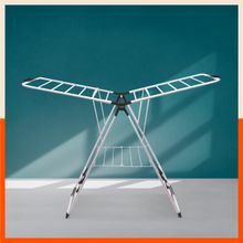 Bathla Mobidry Neo - Foldable Clothes Drying Stand for Home (Black) Made in India