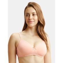 Jockey 1722 Wirefree Non Padded Cotton Elastane Everyday Bra - Candlelight Peach