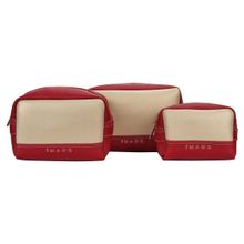 IMARS FASHION Travel Kit (combo) For Women Jet-set-travel Kits(set Of 3) (red)