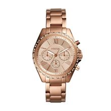 Fossil Modern Courier Rose Gold Strap Casual Watch Bq3377