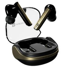 Portronics Harmonics Twins S7 TWS Earbuds Auto Enc Touch Control Bt5.3V Voice Assistant Black