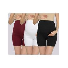 Evamomies Hight Waist Maternity Shorts Multi-Color (Pack of 3)