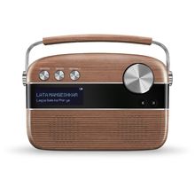 Saregama Carvaan Hindi - Music Player with 5000 Preloaded Songs Bluetooth/FM/AUX (Oak Wood Brown)