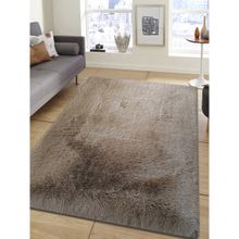 OBSESSIONS Brown Solid Polyester Carpet