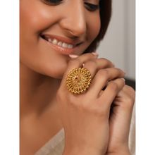 Smars Jewelry Beautiful Antique Gold Plain Finger Ring