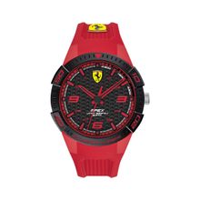 Scuderia Ferrari Apex Quartz Black Round Dial MensWatch - 0830748