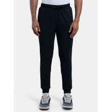 Jockey AM02 Men Super Combed Cotton Rich Slim Fit Jogger - Black