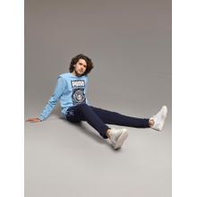 Puma Mcfc Ftblcoreweater Men Blue Sweatshirts