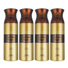 Ajmal India Wisal Dhahab Perfume Deodorant - Pack of 4