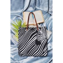 Kanvas Katha Black Printed Tote Bag