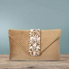 Peora Clutch Purses for Women Wedding Handmade Evening Handbags Party Bridal Clutch (C16BR)