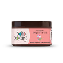 Boho Botanist Rose & Peony Sugar Body Scrub Tan Removal Glowing Skin for Dull Rough Skin