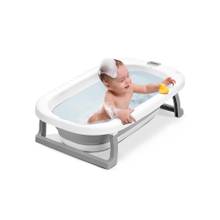 BAYBEE Grey Bath Tub for Baby Foldable Baby Bathtub for Kids