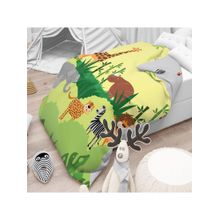 Polka Tots Cartoon Printed Comforter Baby Blanket and 2 Way Design Reversible for Kids