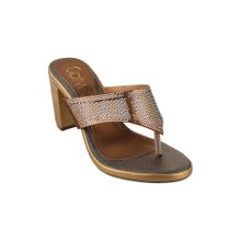 Catwalk Women Stylised Chunky Sandal Heels - Brown