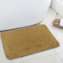 OBSESSIONS Super Soft Anti-Skid Bath Mat, Mustard