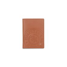Tommy Hilfiger Wexford Men Leather Passport Case - Tan