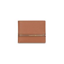 Tommy Hilfiger Lannon Men Leather Textured Wallet - Tan