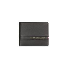 Tommy Hilfiger Lannon Men Leather Global Textured Wallet - Black