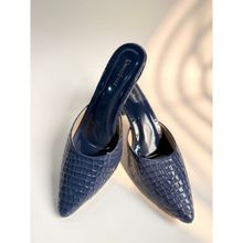 UrbanSway Azure Blue Mules Heels