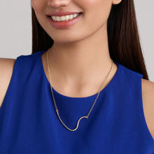 Pipa Bella by Nykaa Fashion Gold Abstract Pendant Chain Necklace