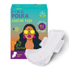 PINQ POLKA Ultra Sanitary Pads Organic Cotton Soft Feel Rash Free Wide Back