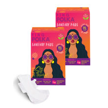 PINQ POLKA Ultra Sanitary Pads XXL Heavy Flow Organic Cotton Soft Feel Rash Free Wide Back