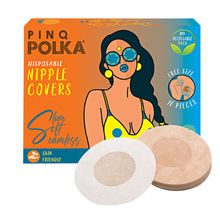 PINQ POLKA Disposable Nipple Pasties Sweat Proof Nipple Covers Cotton Feel Pasties Nude
