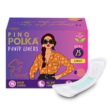 PINQ POLKA Ultra Thin Pantyliners Large (180 mm), Cottony Soft Paraben-Free for Daily Use