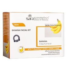 Sara Banana Facial Kit For Glowing Skin 4 Step Facial Kit For All Skin Type