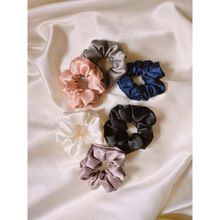 Mueras Satin Scrunchies (Pack of 6)