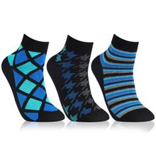 Bonjour Hush Puppies Men's Cotton Ankle Socks (Pack of 3)