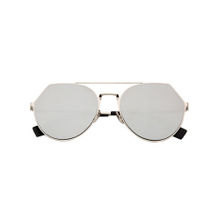 Lola's Closet Khloe Silver Reflective Sunglasses