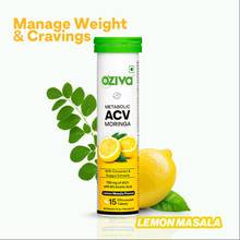 Oziva ACV Moringa To Control Cravings, Apple Cider Vinegar, No Maltodextrin (Lemon Masala)