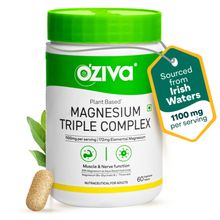 OZiva Magnesium Triple Complex With Aquamin Mg, Magnesium Bisglycinate Tablets