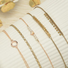 Zaveri Pearls Set of 5 Gold & Rose Gold Contemporary Bracelets ZPFK12382
