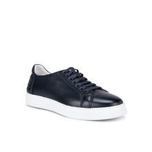 Rosso Brunello Textured Blue Sneakers