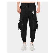 BOTABOCHI Black Street Style Ribbed Cargo Pant