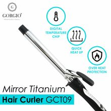 Gorgio Professional Premium Titanium Hair Curling Tong wand GCT 09