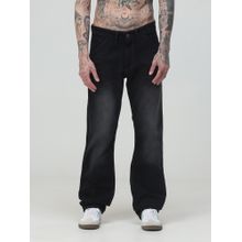 VUDU Black Solid Loose Fit Jeans
