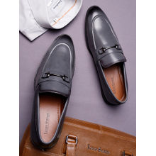 Louis Stitch Men Ash Grey Formal Slip On Moccasin Shoes