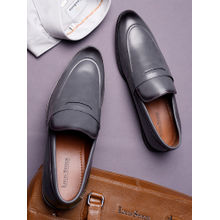 Louis Stitch Men Ash Grey Formal Slip On Moccasin Shoes