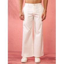 Vastramay Fine Satin Pant for Men - White