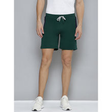 Alcis Men Green Solid Slim Fit Training Or Gym Sports Shorts